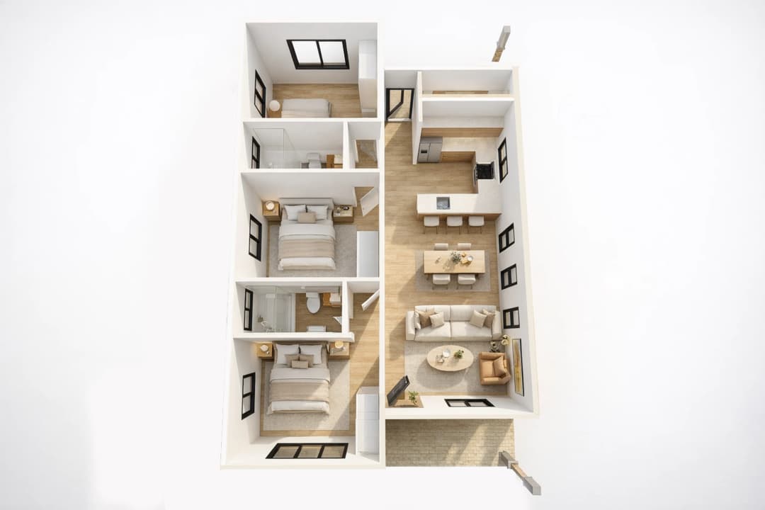 Casa Baja floor plan at Brunswick Gardens
