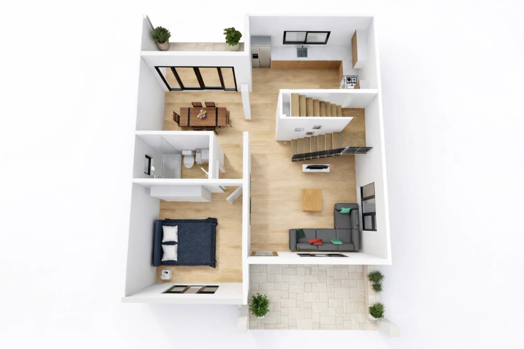 Torre Alta main floor plan at Brunswick Gardens
