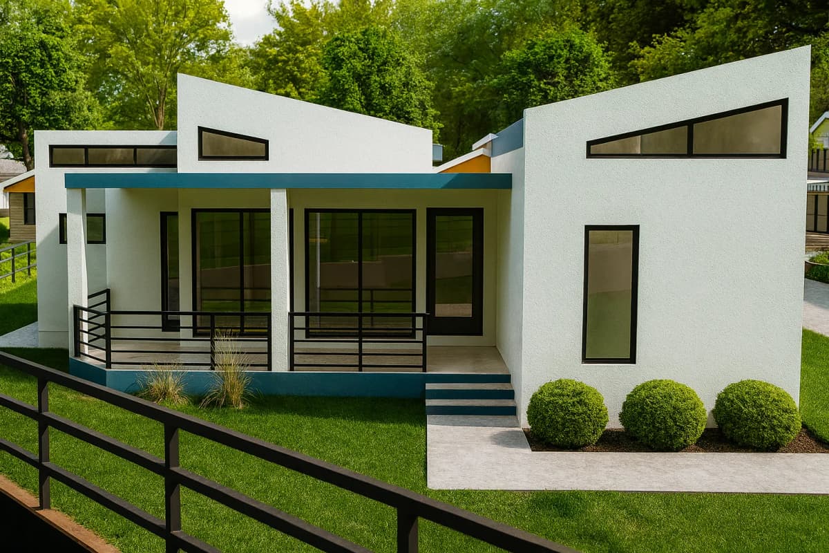 Patio Largo elevation - 2 bedroom 1 bathroom with spacious veranda